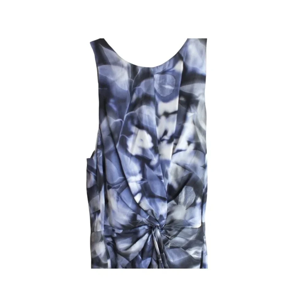 BANANA REPUBLIC x PIECE & CO - SILK SLEEVELESS LONG BLUE DRESS 4